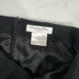 Christian Dior Black Pencil Skirt.